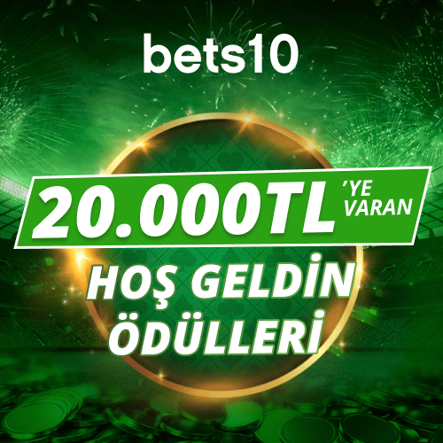 Bets10 hoş geldin ödülleri 20.000 TL'ye varan